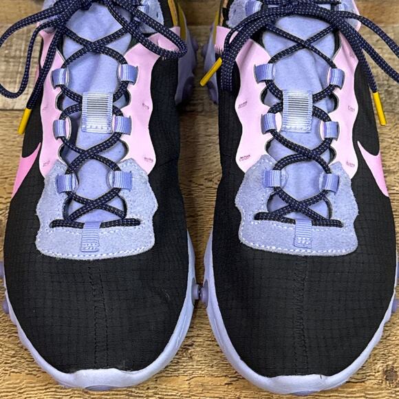 Nike React Element 55 Running Shoes Premium Black Magic Flamingo Size M 8.5 W 10 main image 7
